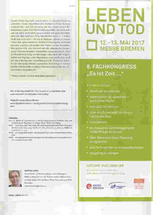 Vorschauseite 4: Mit Sarah Weber durch den Palliative Care Bildungsdschungel
