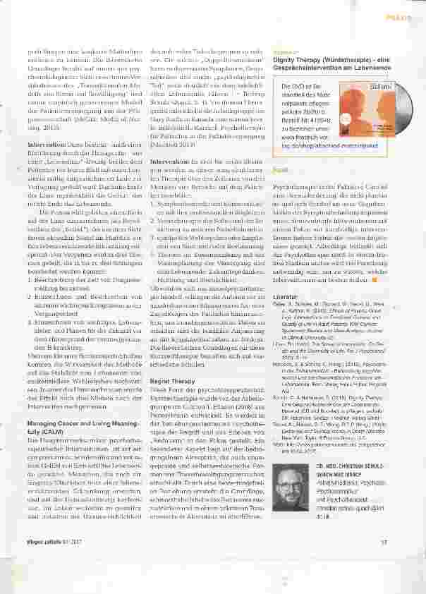 Vorschauseite 3: Psychotherapie Begleitung in der Krise
