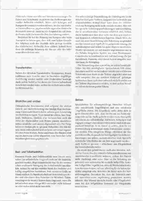 Vorschauseite 2: Hilfsmittelversorgung bei Adipositas