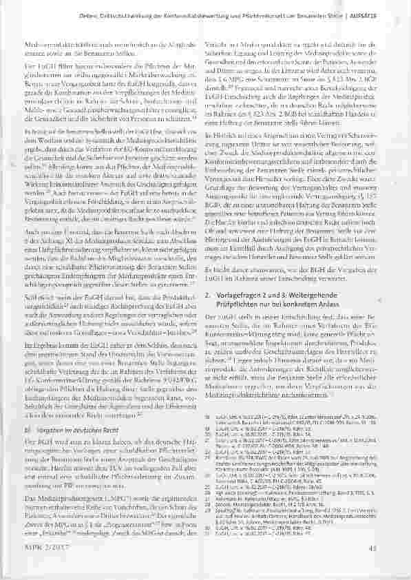 Vorschauseite 4: Drittschutzwirkung der Konformitätsbewertung und Pflichtenkorsett der Benannten Stelle