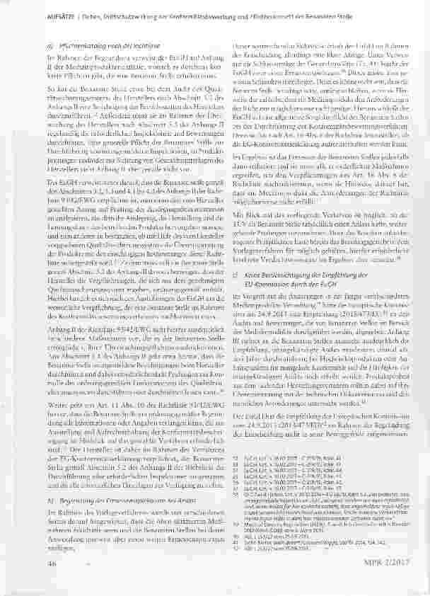 Vorschauseite 5: Drittschutzwirkung der Konformitätsbewertung und Pflichtenkorsett der Benannten Stelle