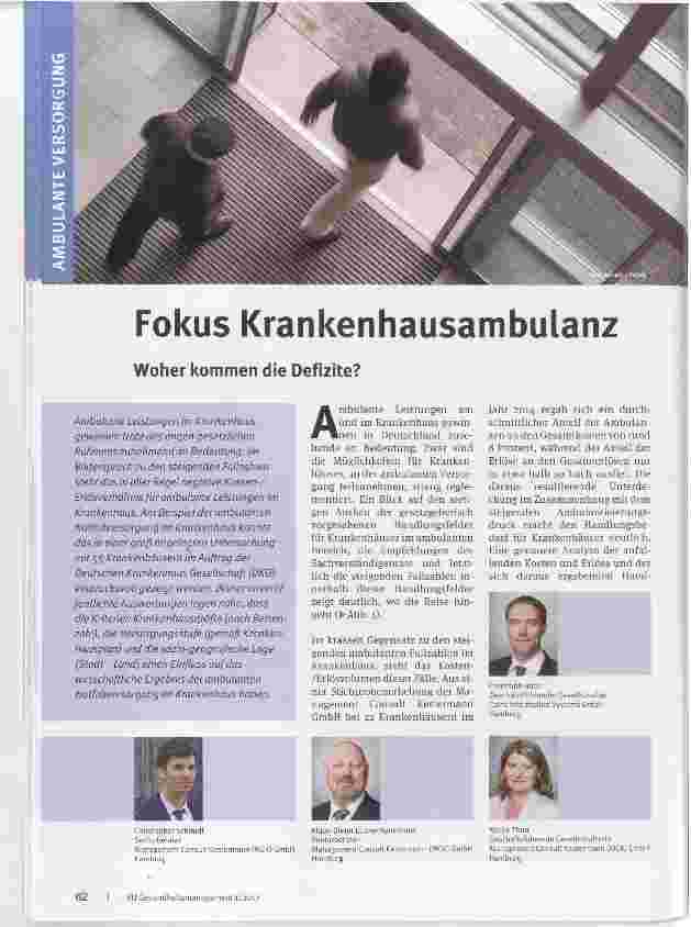 Vorschauseite 1: Fokus Krankenhausambulanz