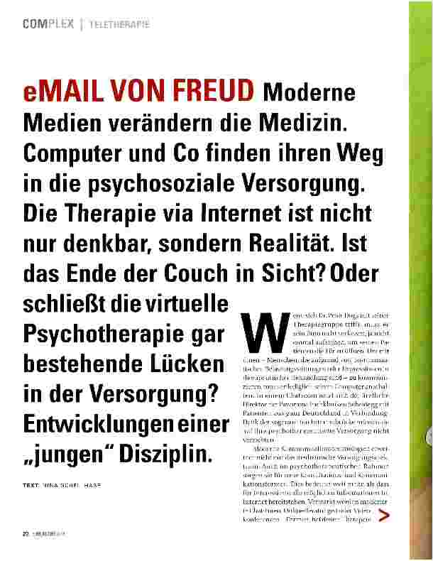 Vorschauseite 1: eMAILVON FREUD