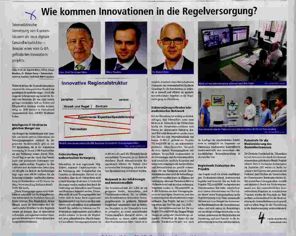 Vorschauseite 1: Wie kommen Innovationen in die Regelversorgung?