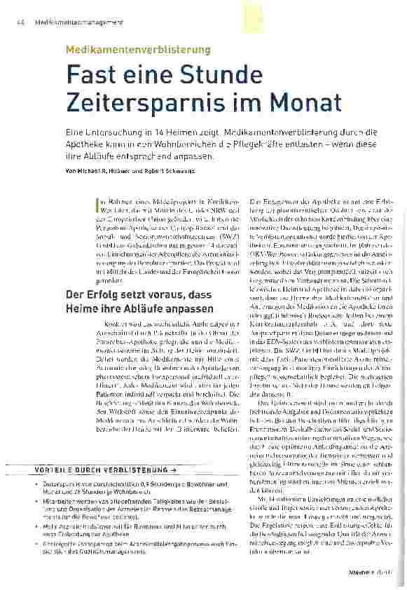 Vorschauseite 1: Fast eine Stunde Zeitersparnis im Monat