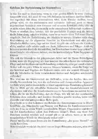 Vorschauseite 2: Der ganze Mensch - Fragen und Überlegungen der Krankenpflege im Krankenhaus