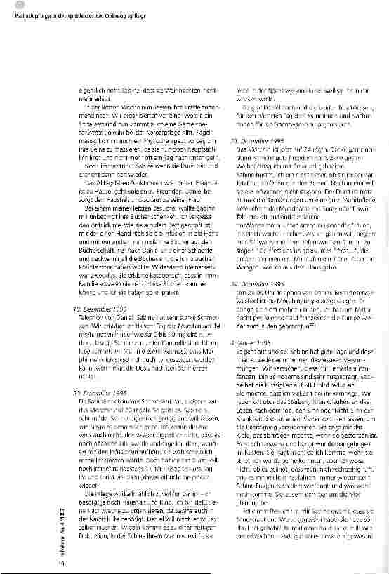 Vorschauseite 3: Palliativpflege in der spitalexternen Onkologiepflege