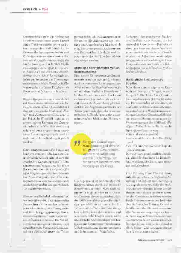 Vorschauseite 2: Partnerschaft unter Korruptionsverdacht