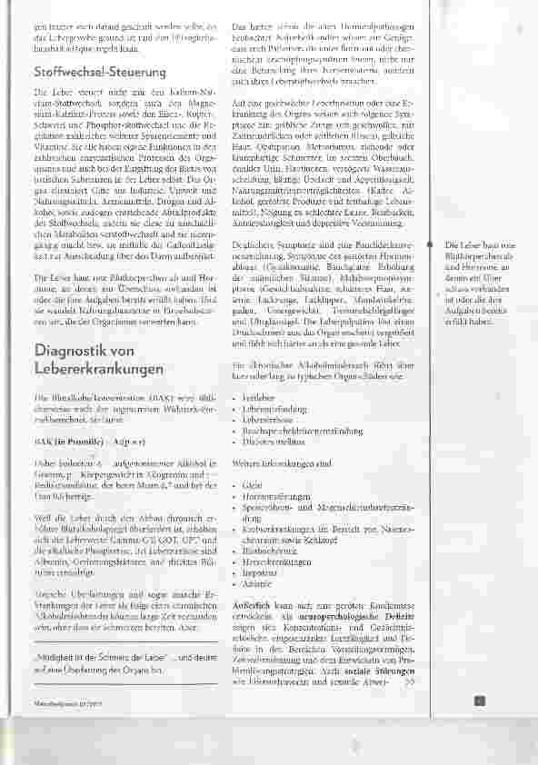 Vorschauseite 4: Alkohol - Leberfeind Nr. 1