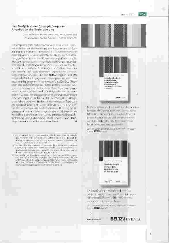 Vorschauseite 6: Identifizieren - Definieren - Bewegen: das Triptychon der Sozialplanung