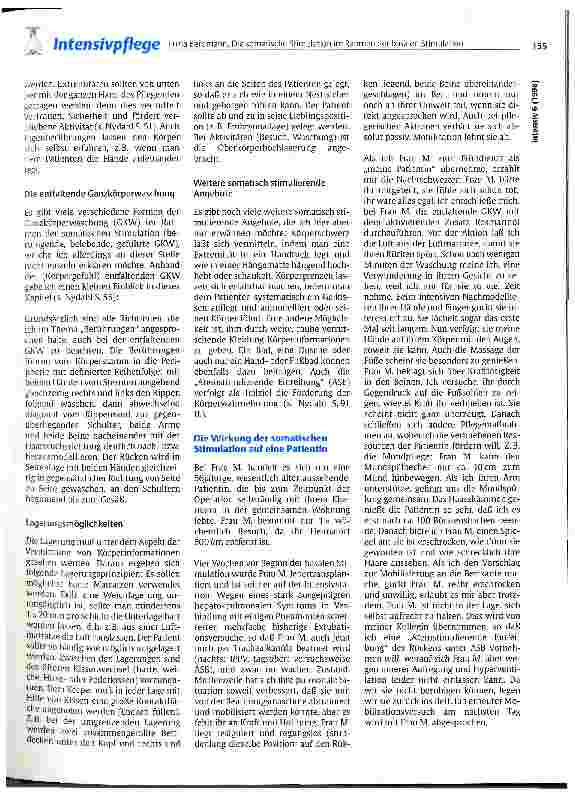 Vorschauseite 2: Die somatische Simulation im Rahmen der basalen Stimulation und ihre Anwendung