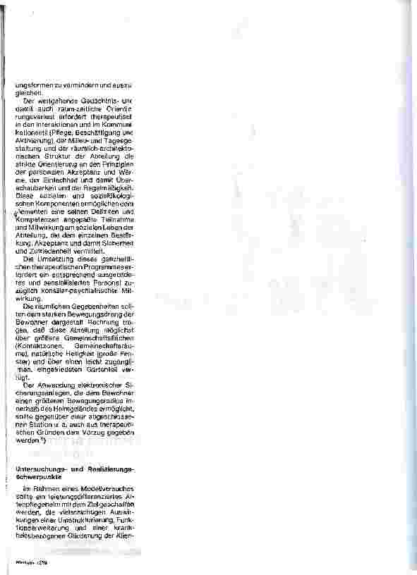 Vorschauseite 4: Modell eines leistungsdifferenzierten Altenpflegeheimes