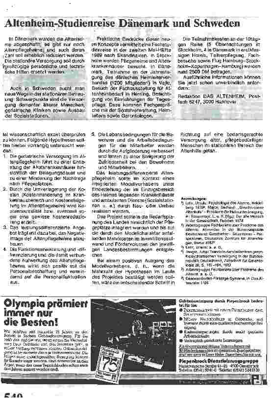 Vorschauseite 5: Modell eines leistungsdifferenzierten Altenpflegeheimes