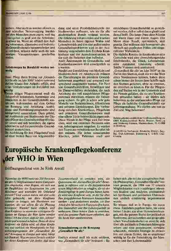 Vorschauseite 4: Gesundheit 2000 - Ambulante und stationäre Versorgung