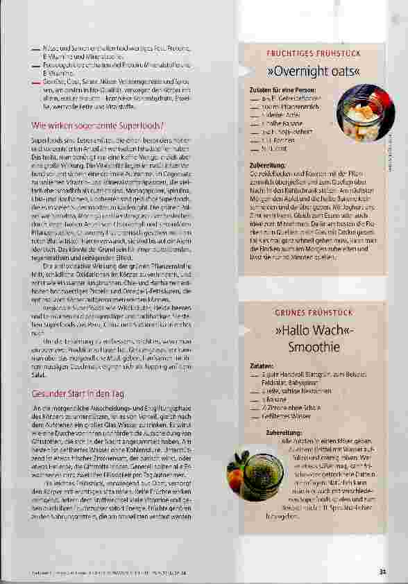 Vorschauseite 2: Energie zum Essen