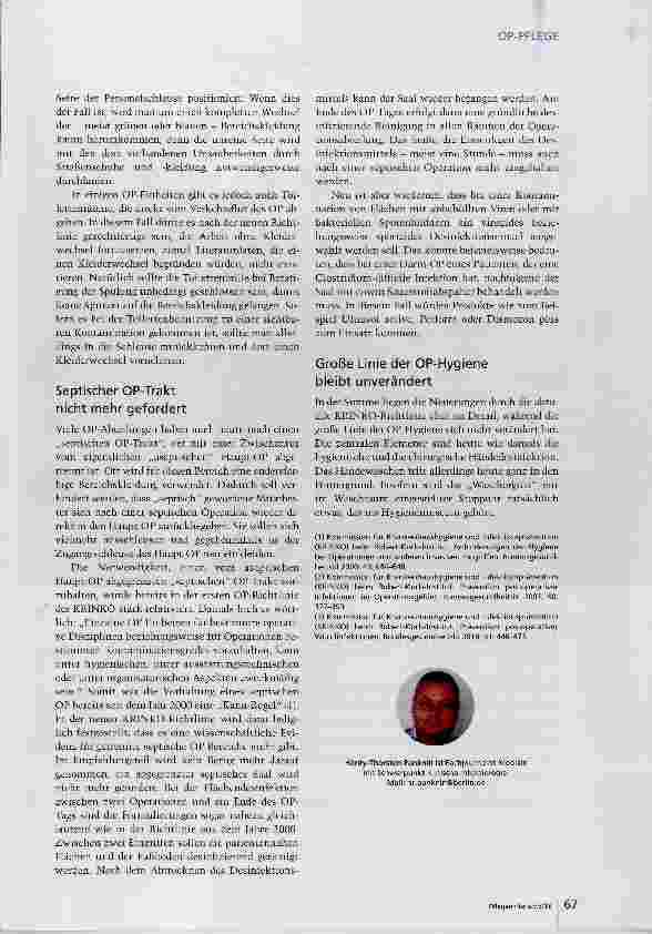 Vorschauseite 4: Neue KRINKO-Richtlinie: Neuerungen liegen im Detail