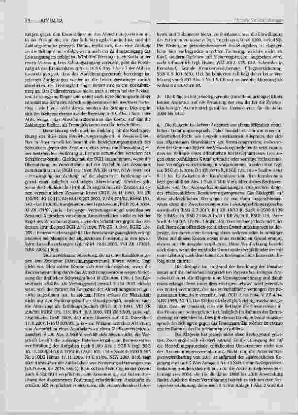 Vorschauseite 5: Anspruch auf Erstattung von Umsatzsteuer Pflicht des Krankenhausträgers zur Korrektur der Umsatzsteuerfestsetzung § 129a SGB V, §§ 398ff, 812 BGB, § 164 AO
