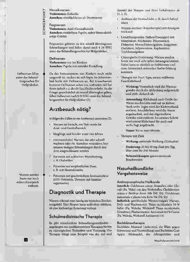 Vorschauseite 2: Warzen naturheilkundlich behandeln