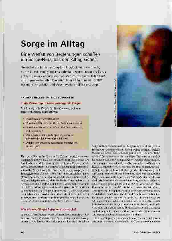 Vorschauseite 1: Sorge im Alltag