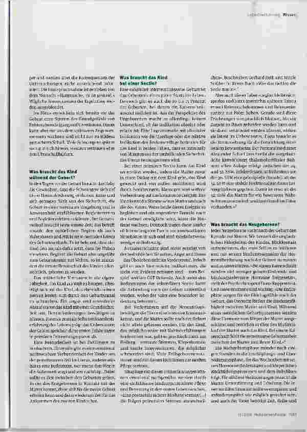 Vorschauseite 2: Geburtserfahrung - Prägung fürs Leben?