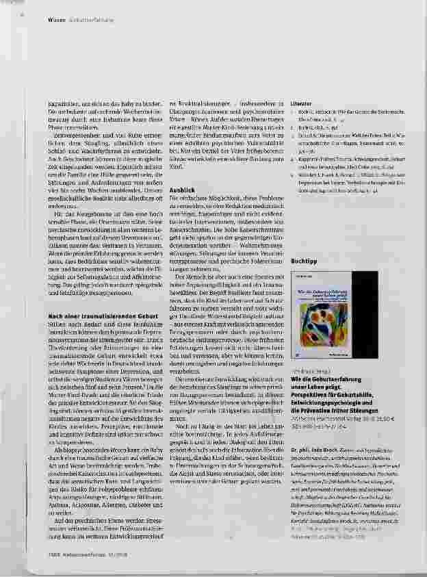 Vorschauseite 3: Geburtserfahrung - Prägung fürs Leben?