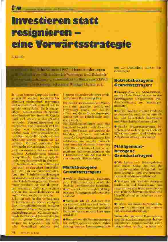 Vorschauseite 1: Investieren statt resignieren - eine Vorwärtsstrategie