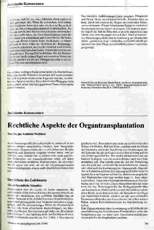 Vorschauseite 3: Vorbereitung auf eine Herztransplantation
