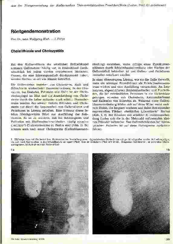 Vorschauseite 1: Röntgendemonstration 7. Folge: Cholelithiasis und Cholezystitis