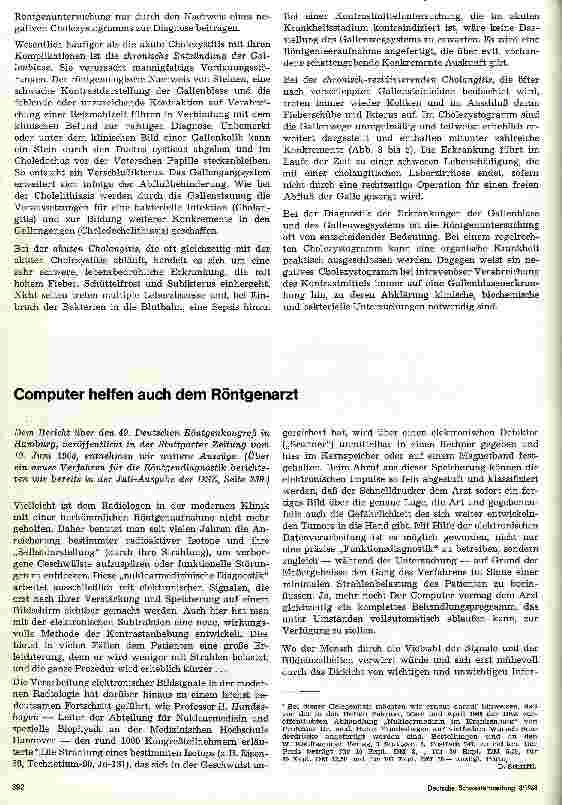 Vorschauseite 4: Röntgendemonstration 7. Folge: Cholelithiasis und Cholezystitis