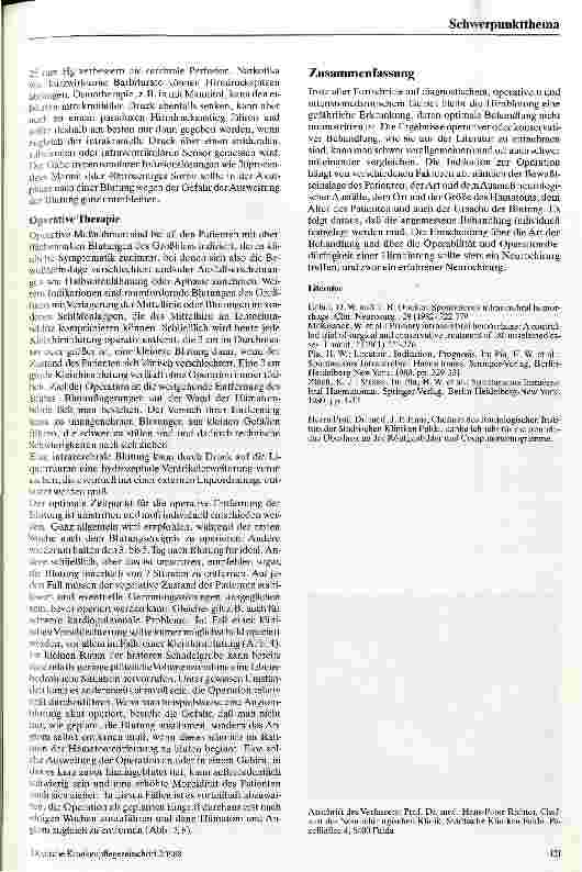 Vorschauseite 6: Spontane Hirnblutungen