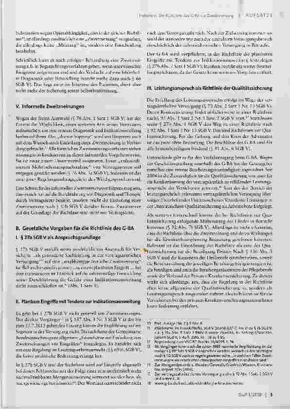 Vorschauseite 3: Die Richtlinie des G-BA zur Zweitmeinung
