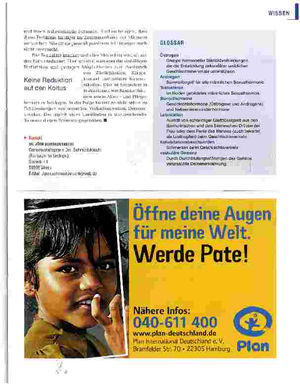 Vorschauseite 3: Demenz - kein Hinderungsgrund für Sexualität