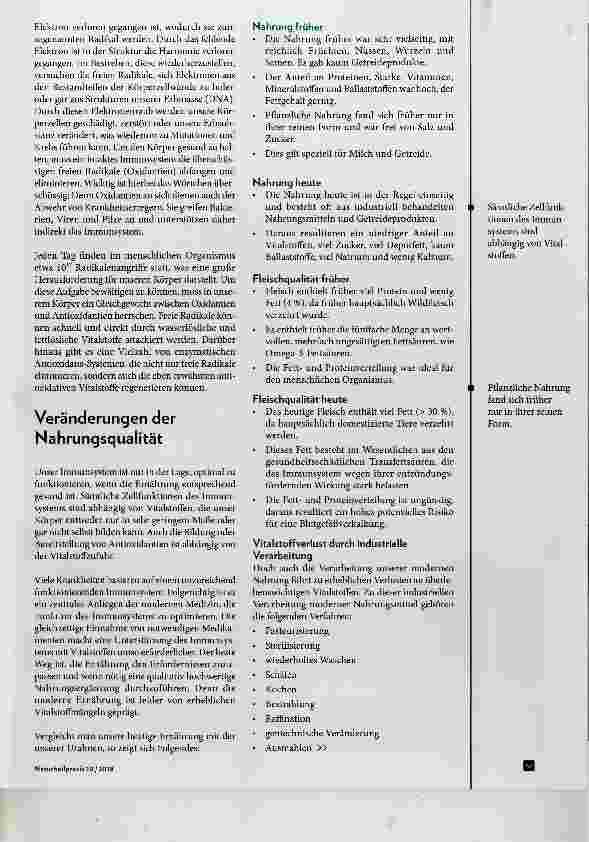 Vorschauseite 2: Der Einfluss unserer Ernährung auf das Immunsystem