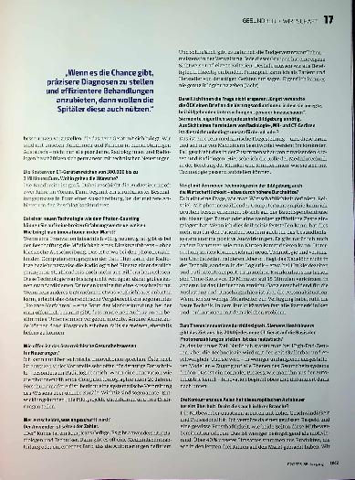 Vorschauseite 2: „Eigentlich kann es nie genug Bildgebung geben“