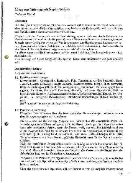 Vorschauseite 1: Pflege von Patienten mit Nephrolithiasis