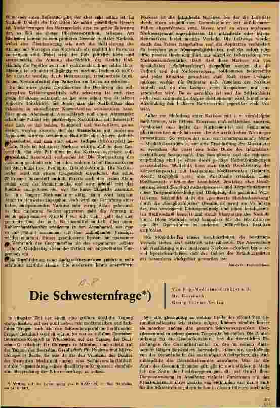 Vorschauseite 1: Die Schwesternfrage
