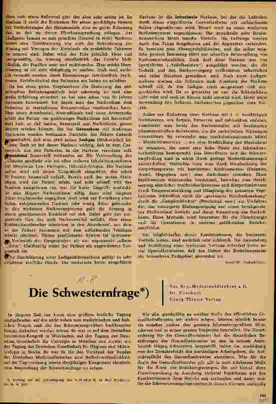 Vorschauseite 2: Die Schwesternfrage