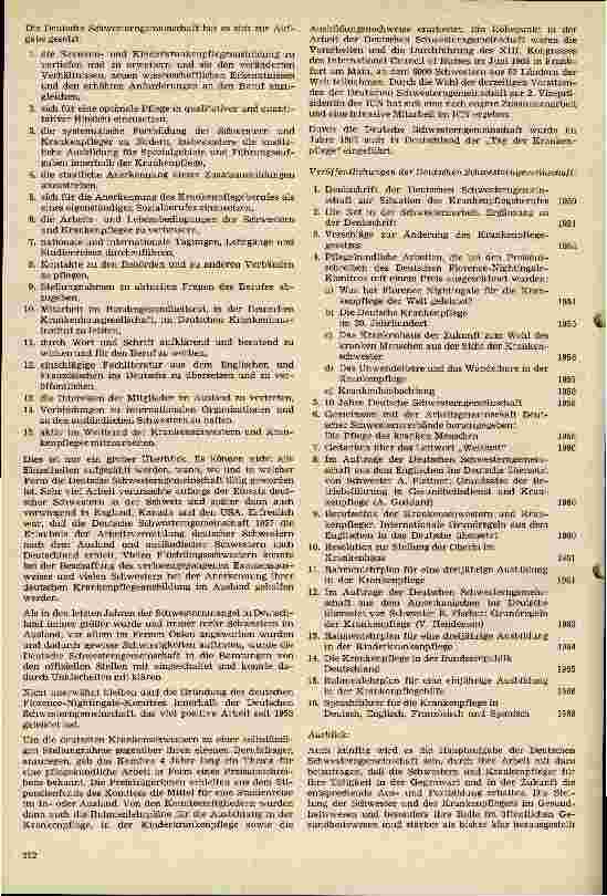 Vorschauseite 2: 20 Jahre Deutsche Schwesterngemeinschaft