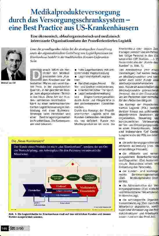 Vorschauseite 1: Medikalproduktversorgung durch das Versorgungsschranksystem - eine Best Practice aus US-Krankenhäusern