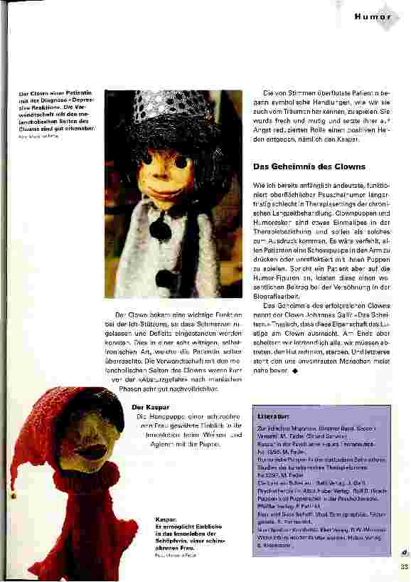 Vorschauseite 3: Kaspar, Clown und Narr in der gerontologischen Puppentherapie