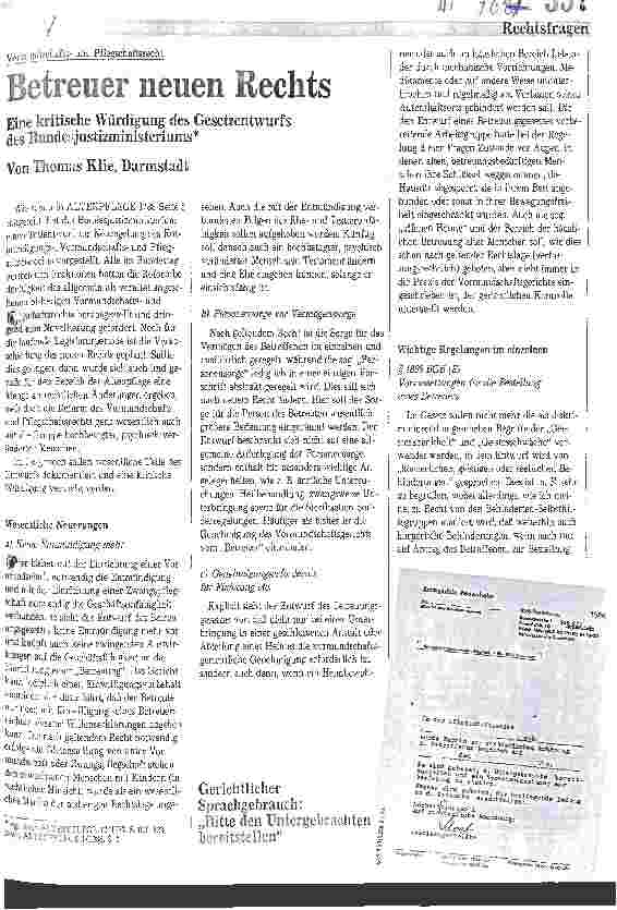 Vorschauseite 1: Betreuer neuen Rechts Vormundschaftsund Pflegeschaftsrecht