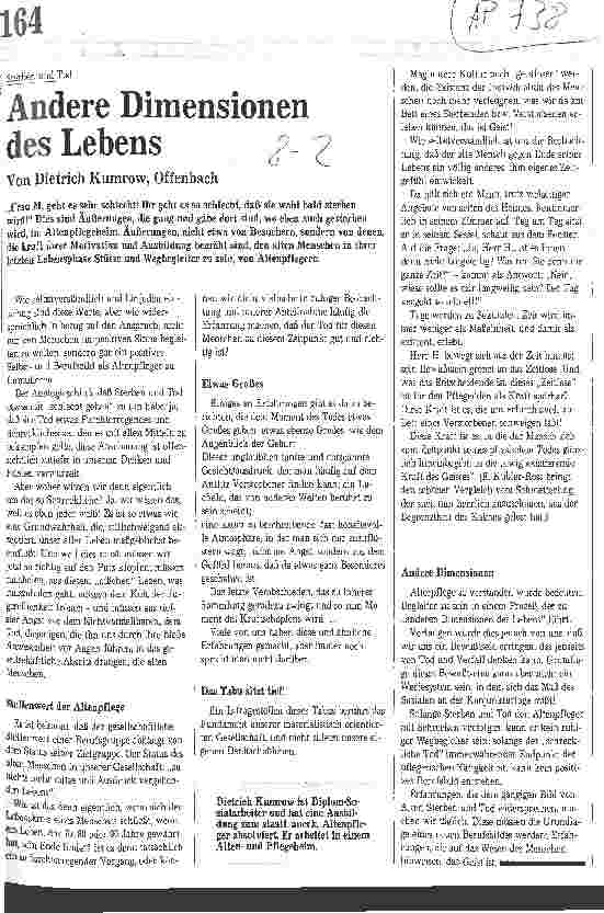 Vorschauseite 1: Andere Dimensionen des Lebens