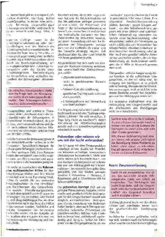 Vorschauseite 5: Auswirkungen von Suchtmitteln auf Schwangerschaft, Geburt und das Neugeborene