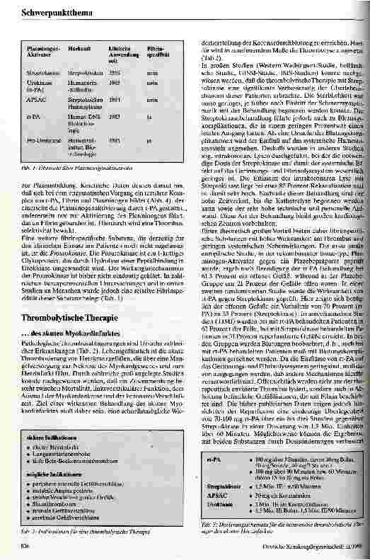 Vorschauseite 3: Möglichkeiten der Fibrinolysetherapie