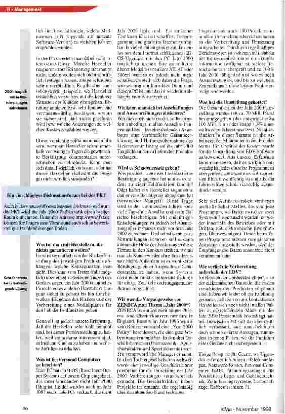 Vorschauseite 3: Virus 2000 Die ganze Volkswirtschaft ist betroffen