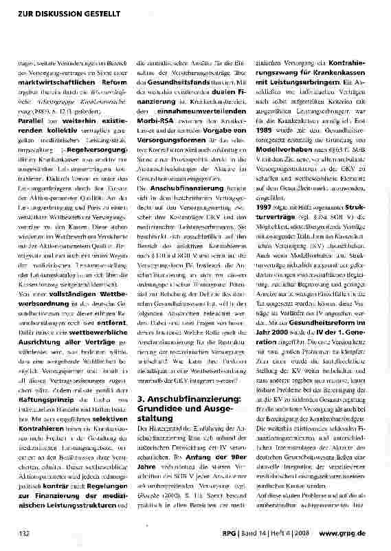 Vorschauseite 4: Die Anschubfinanzierung -Der Motor für medizinische Leistungsstrukturinnovationen