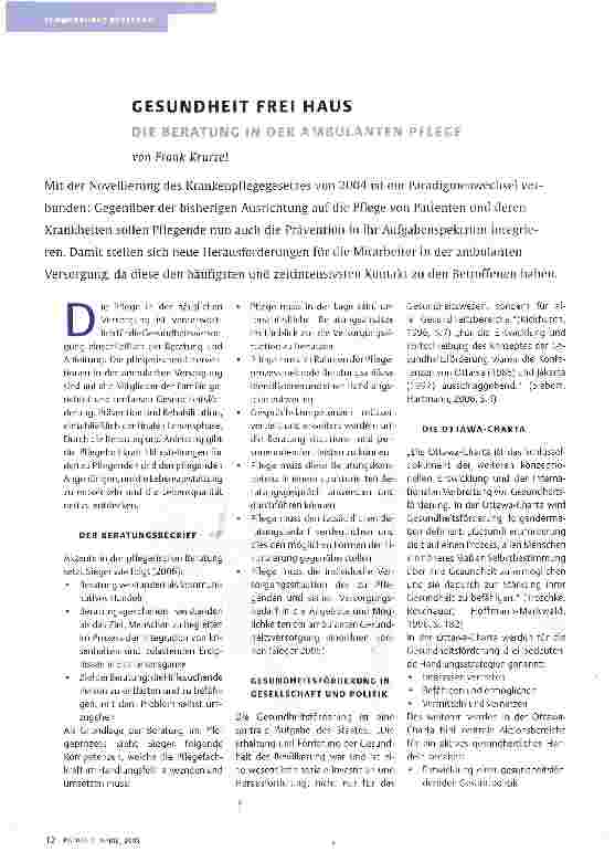 Vorschauseite 1: GESUNDHEIT FREI HAUS
