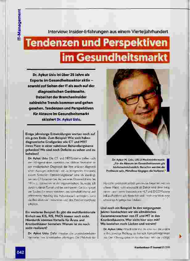 Vorschauseite 1: Tendenzen und Perspektiven im Gesundheitsmarkt