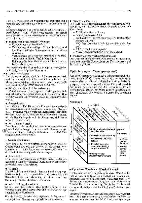 Vorschauseite 3: Umwelthygiene in der Krankenhaus-Wäscherei