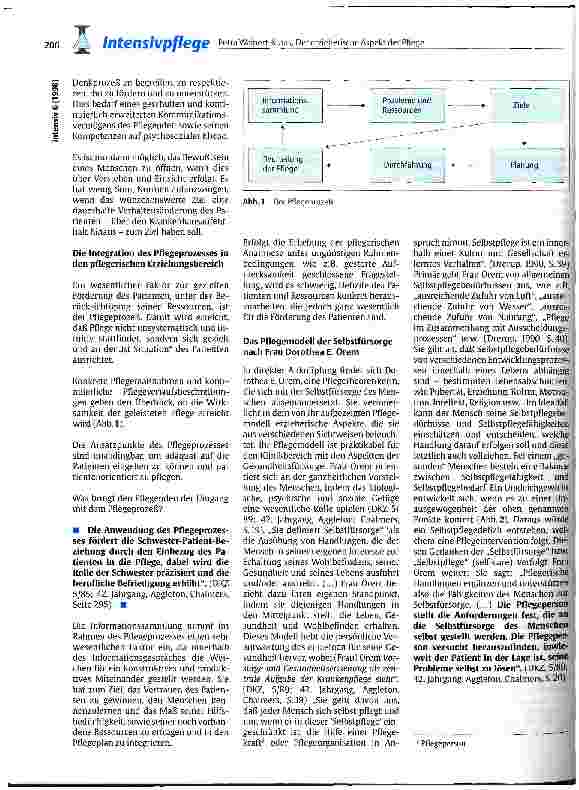Vorschauseite 3: Der erzieherische Aspekt der Pflege unter Einbeziehung des Pflegemodells nach Frau Dorothea Orem